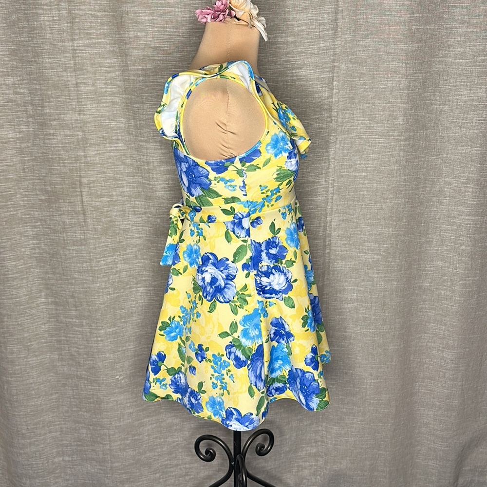 Bonnie Jean Youth Floral Summer Dress sz12 - Picture 2 of 5